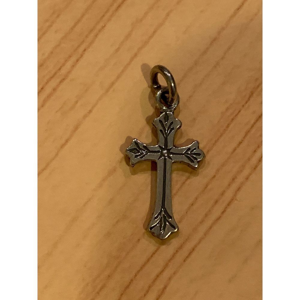 .925 Cross Sterling Silver Jewelry Charm